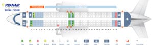 seat map boeing 737 800 ryanair