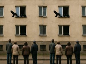 😱 Всеки ден ято гарвани се събираше на едно и също прозорче. Никой не можеше да разбере защо — докато един ден живущите не се престрашиха да надникнат вътре. 50 32 6