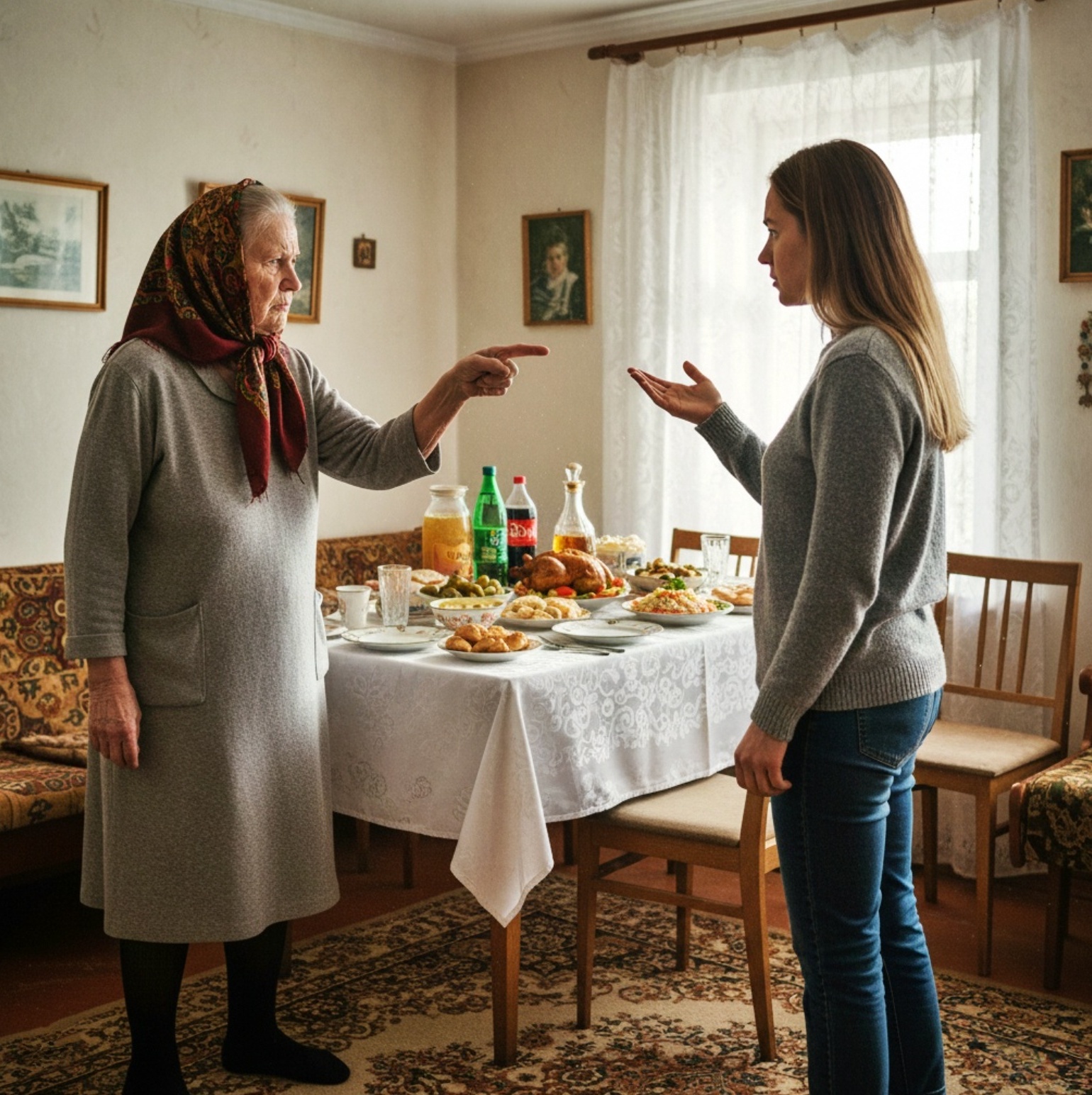 „Махай се оттук! Аз не съм те канила!“ — изкрещя свекърва ми, точно когато се опитах да седна на масата, за която готвех от 5 сутринта за нейния юбилей. Но това беше моята квартира. Аз бавно се изправих, приближих се до входната врата и направих нещо, от което всички побеляха от страх... 😲😲😲 3 572786537 860305699902735 700160