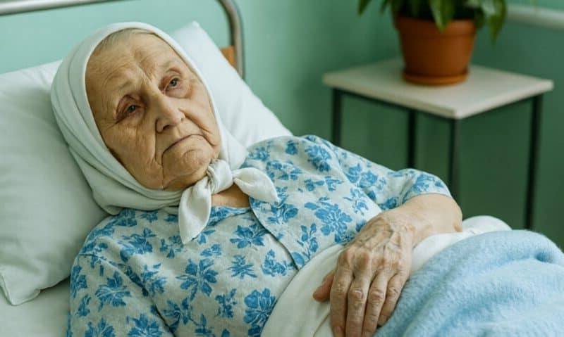 Възрастна жена лежеше в болницата напълно сама – нито един човек не я беше посетил, а единственият ѝ син единствено чакаше момента, в който жилището ѝ най-после ще стане негово. 😢😨 3 staraya jenshina2