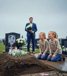 Мъж дойде на гроба на покойната си съпруга и видя две сестри близначки, които седяха на студената земя и плачеха. Когато го видяха, едното от момичетата тихо прошепна: „Нищо не му казвай, той не трябва да знае нищо“ 😨😲 2 601536754 122152196792902644 736