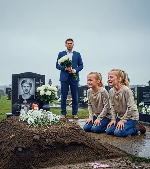 Мъж дойде на гроба на покойната си съпруга и видя две сестри близначки, които седяха на студената земя и плачеха. Когато го видяха, едното от момичетата тихо прошепна: „Нищо не му казвай, той не трябва да знае нищо“ 😨😲 3 601536754 122152196792902644 736
