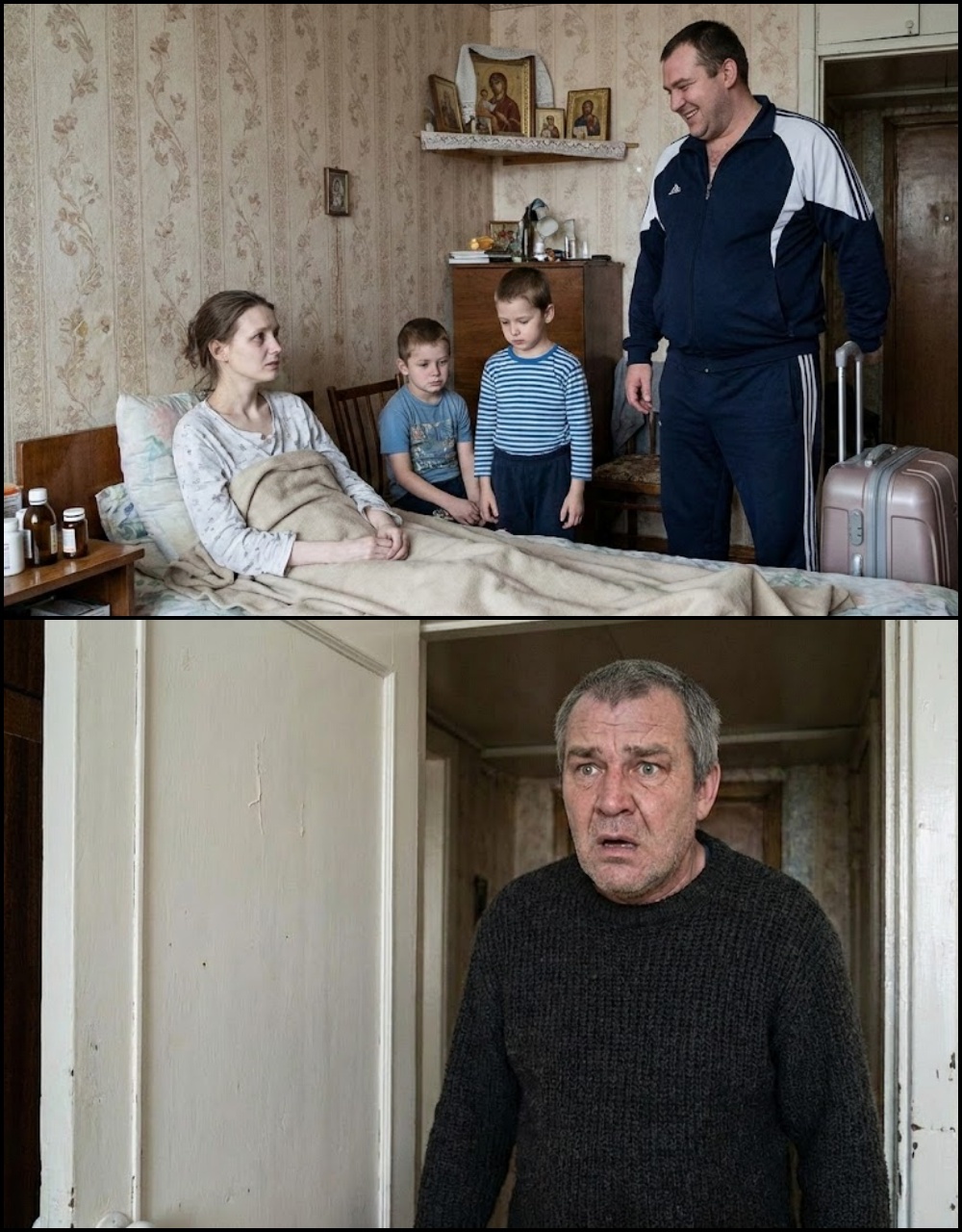 — Дай ги в дом за деца! Мен не ме интересуват! — изкрещя мъжът на съпругата си, която угасваше пред очите му, докато той тъпчеше дрехи в куфарите. 3 605634313 899614025971902 217714
