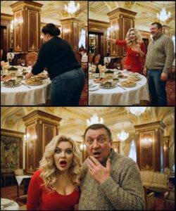 „Виж я ти, твоята селянка е дошла да дояжда остатъците!“ — изсмя се любовницата, докато сочеше с пръст в изискания ресторант. Но щом се приближиха… очите им буквално изскочиха от орбитите 😲😲😲 14 615580776 122108742687192605 440