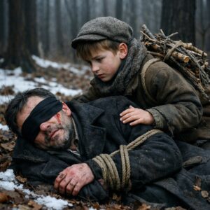 Докато събираше дърва, за да стопли малката си сестра, той откри вързан мъж в скъп костюм – и това промени всичко… 😲😲😲 38 628026218 122112591255192605 794