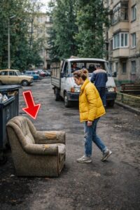 Една жена излезе вечерта да изхвърли боклука и до контейнерите забеляза почти ново кресло. Реши да го прибере у дома. Но докато с мъжа ѝ започнаха да го ремонтират, той внезапно извика: — Виж това… 8 644284179 1343887587783530 38771