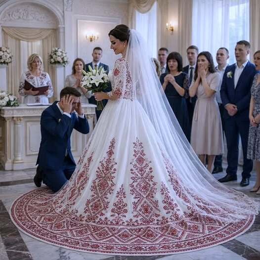 Два дни преди сватбата тя откри в куфара на годеника си чужда дамска блуза! Но истинският шок очакваше всички пред олтара… 3 650801960 122120057781192605 574