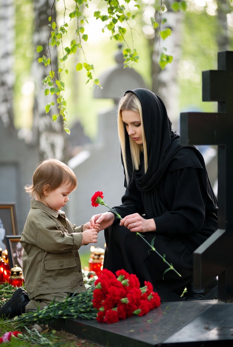 След като излезе от затвора, жената първо отнесе цветя на гроба на съпруга си… Но думите на едно дете промениха всичко 3 656026495 1250856963875172 40846