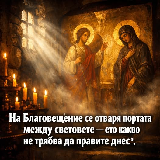 На Благовещение се отваря портата между световете — ето какво не трябва да правите днес 👇 3 658151913 1257286493201034 4361070295197154177 n