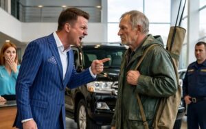 — Махайте се оттук! Това е елитен автосалон за уважавани хора — каза администраторът на възрастен мъж с кални дрехи и рибарски ботуши. Само няколко минути по-късно обаче лицето му пребледня от случилото се. 😨😢 34 kupil mashinu glavni
