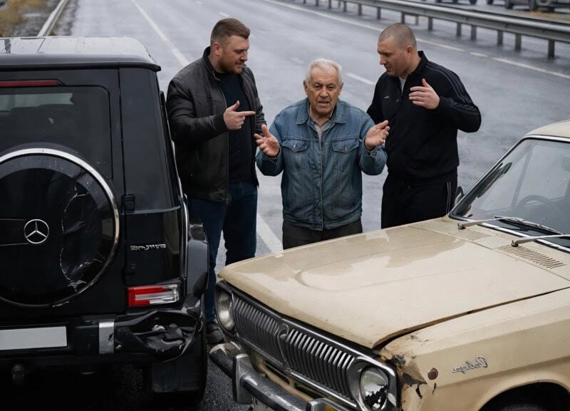 На магистралата група агресивни мъже засекли възрастен шофьор и умишлено предизвикали катастрофа, след което започнали да искат пари за „щетите“. Само че изобщо не подозирали кой е този старец… и какво ги очаква след броени минути 😱😲 3 popal na babki