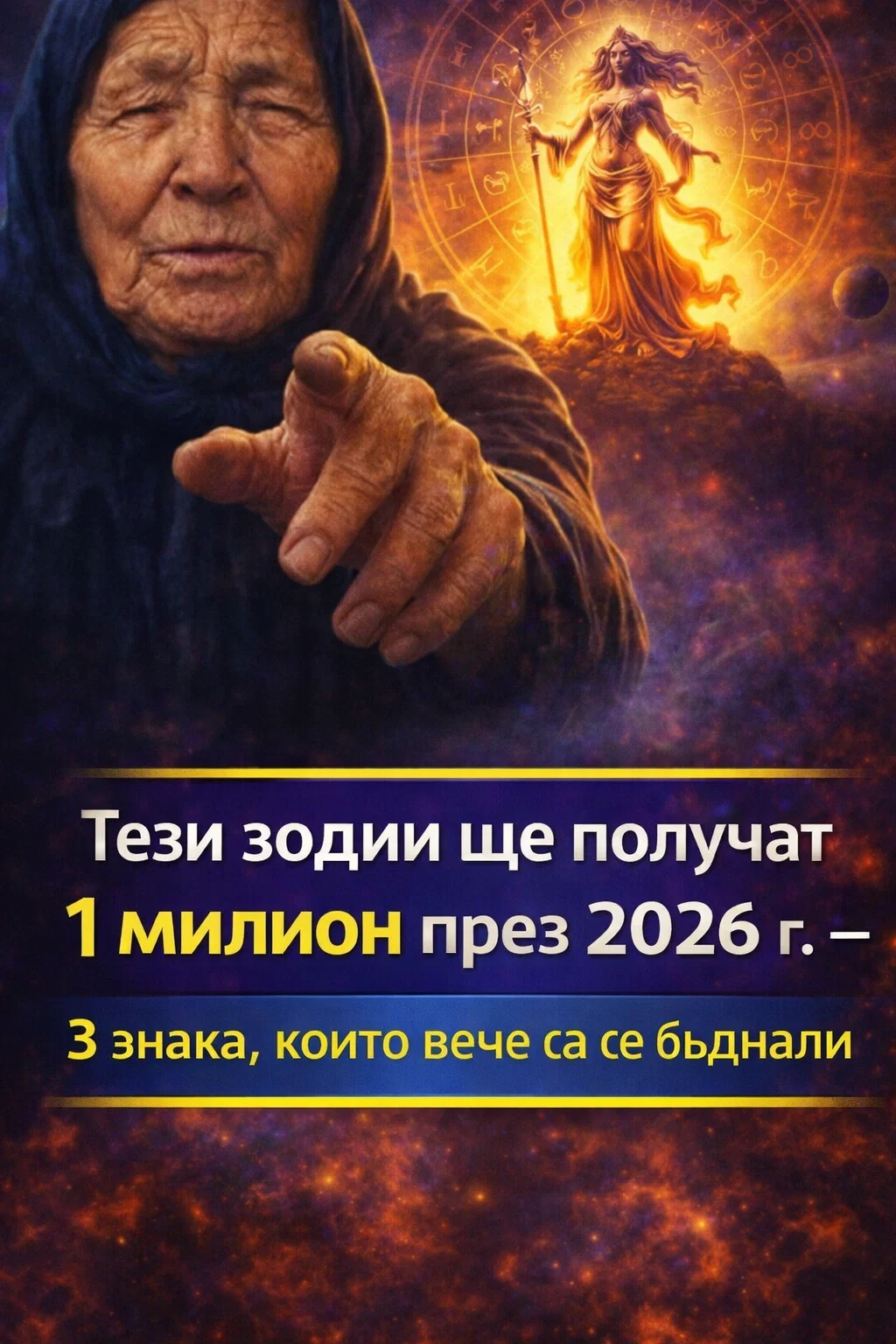 Баба Ванга го е предсказала! Тези зодиакални знаци ще получат 1 милион евро през 2026 година — 3 от предсказанията вече са се сбъднали. 😱🤯 Вижте кои са 👇 3