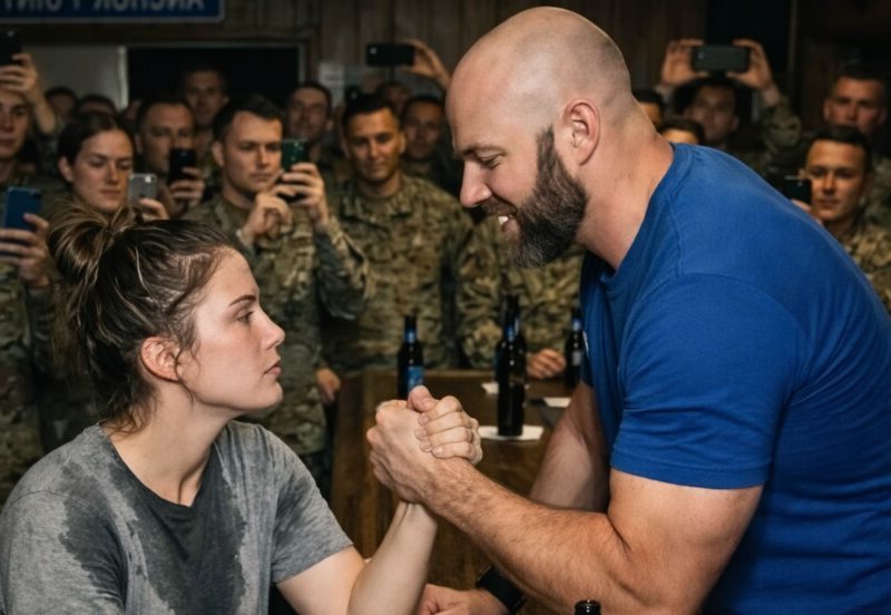 В един бар, посещаван от военни, мъж нарочно изля вода върху мен, а след това предложи да премерим сили на канадска борба. Той беше убеден, че срещу него стои обикновена домакиня, но дори не подозираше коя съм всъщност и на какво съм способна 😱😨 3 armrestling glavni